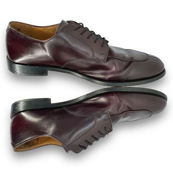 Cole Haan Carter Burgundy Brown Leather Split Toe Derby Oxford CO1525 13D - Picture 5 of 12